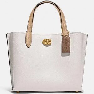 COACH Willow Tote Bag 24 In Colorblock
Cream colored